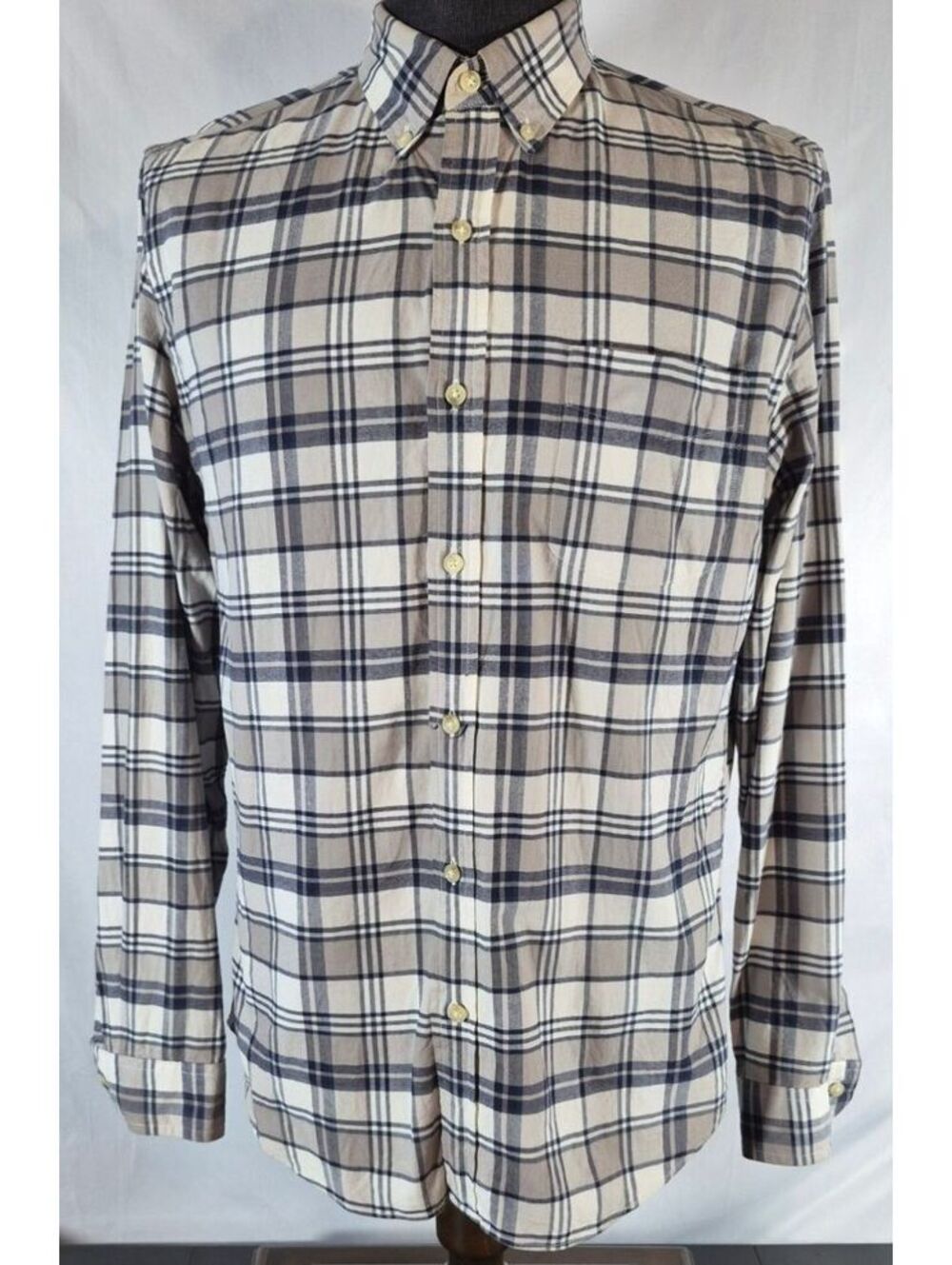 J.Crew Vintage Oxford Plaid Button Down Shirt M